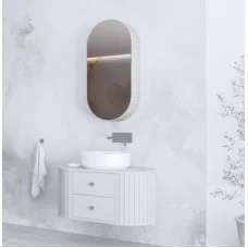 Wall cabinet with mirror VENEZIA 1D cashmere